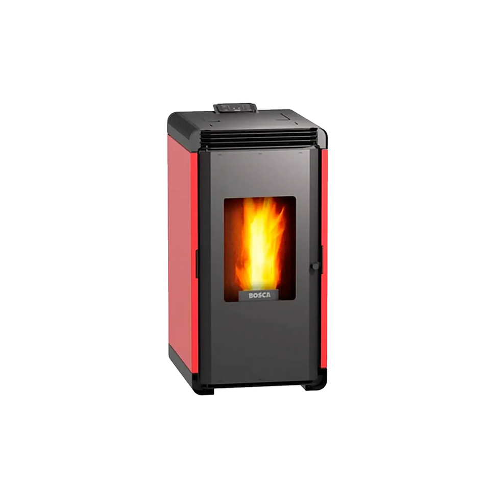 Calefactor a Pellet Bosca Hera + Roja Certificado – Estufa a Pellet Bosca Alto Rendimiento 1