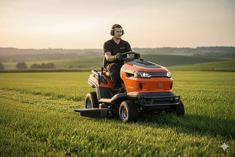 Tractor Cortacésped Husqvarna TS219TFM | Tractor corta pasto para jardines grandes y parcelas