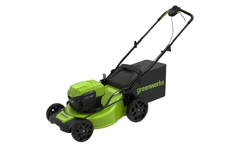 Cortacésped Greenworks 20" con 2 baterías y cargadores | Cortadora de pasto eléctrica inalámbrica potente