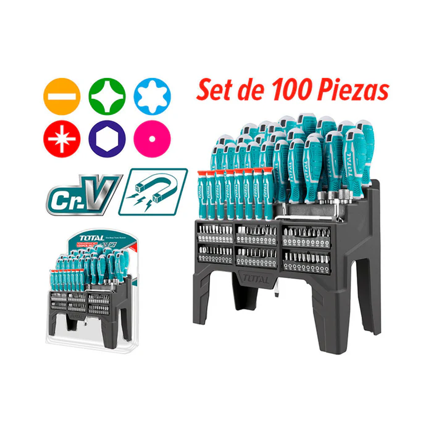 SET DE DESTORNILLADORES DE 100 PIEZAS 2