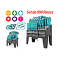 SET DE DESTORNILLADORES DE 100 PIEZAS - Miniatura 2