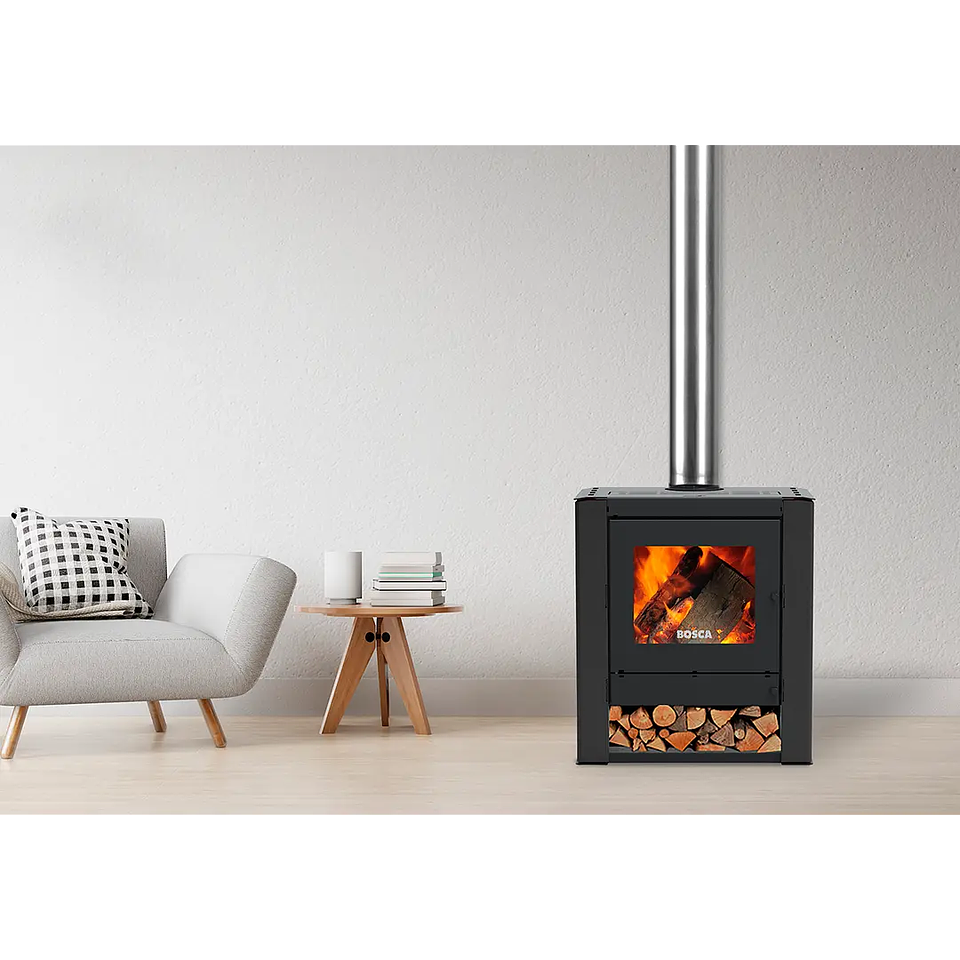 Calefactor a Leña Bosca Gold 500 Charcoal CERT – Máxima Potencia y Alto Rendimiento 3