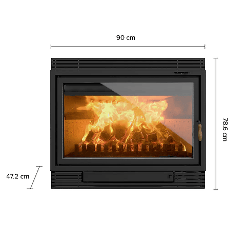 Calefactor Bosca a Leña Chimenea 850 – 27 kW | Alto rendimiento para grandes espacios