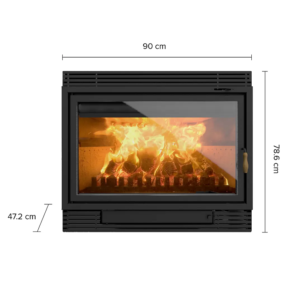 Calefactor Bosca a Leña Chimenea 850 – 27 kW | Alto rendimiento para grandes espacios 2