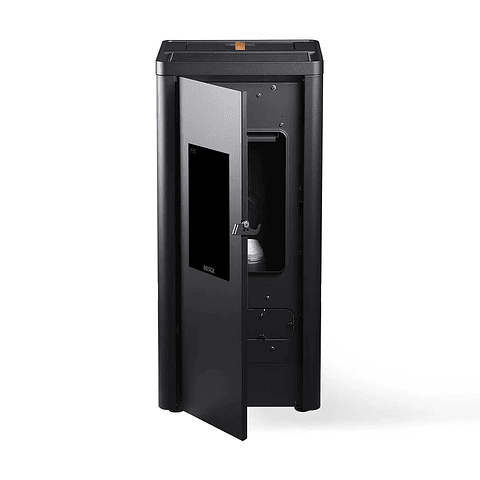 Estufa a Pellet Silenzio Black Vision | Calefacción eficiente, silenciosa y moderna