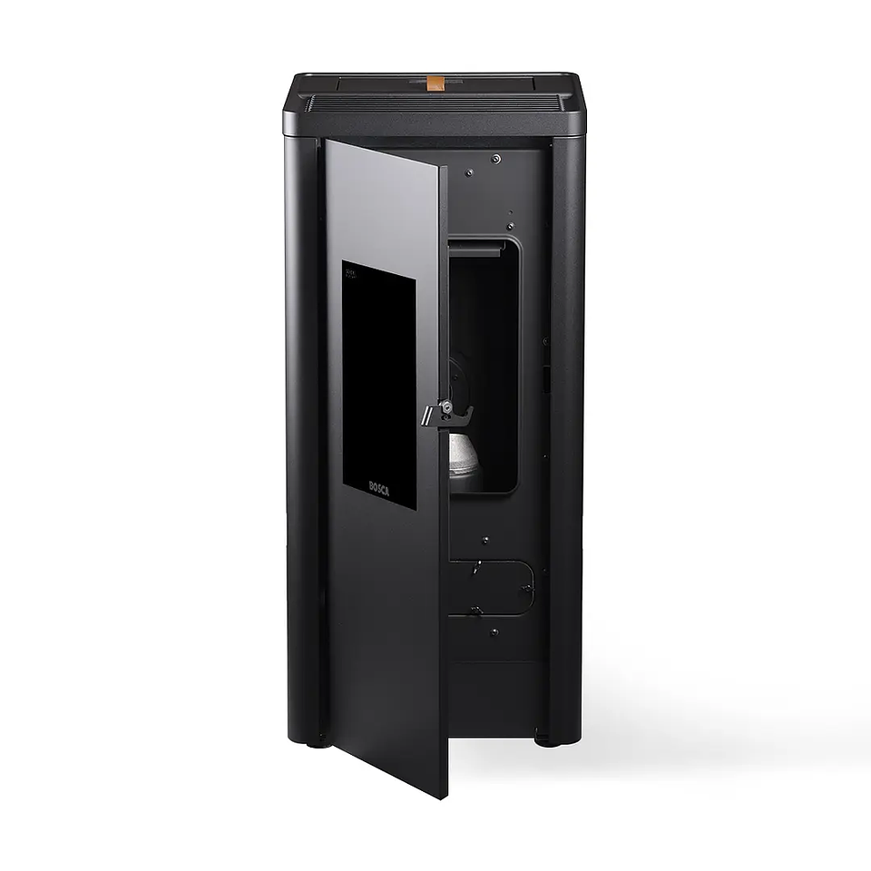 Estufa a Pellet Silenzio Black Vision | Calefacción eficiente, silenciosa y moderna 2