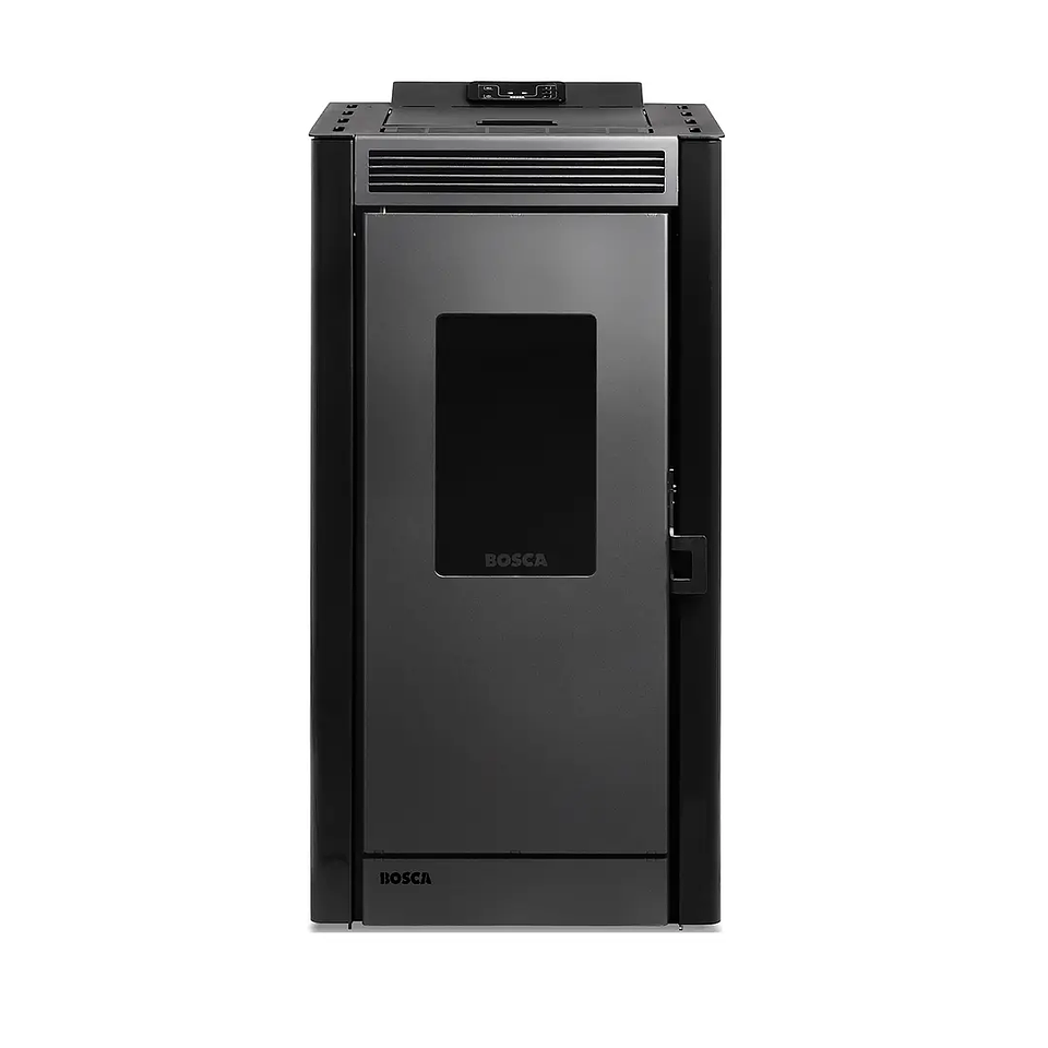 Calefactor a Pellet Bosca Black Vision Negro – Diseño Panorámico y Alta Eficiencia 7