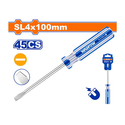 DESTORNILLADOR PLANO IMANTADO SL4,0X100MM