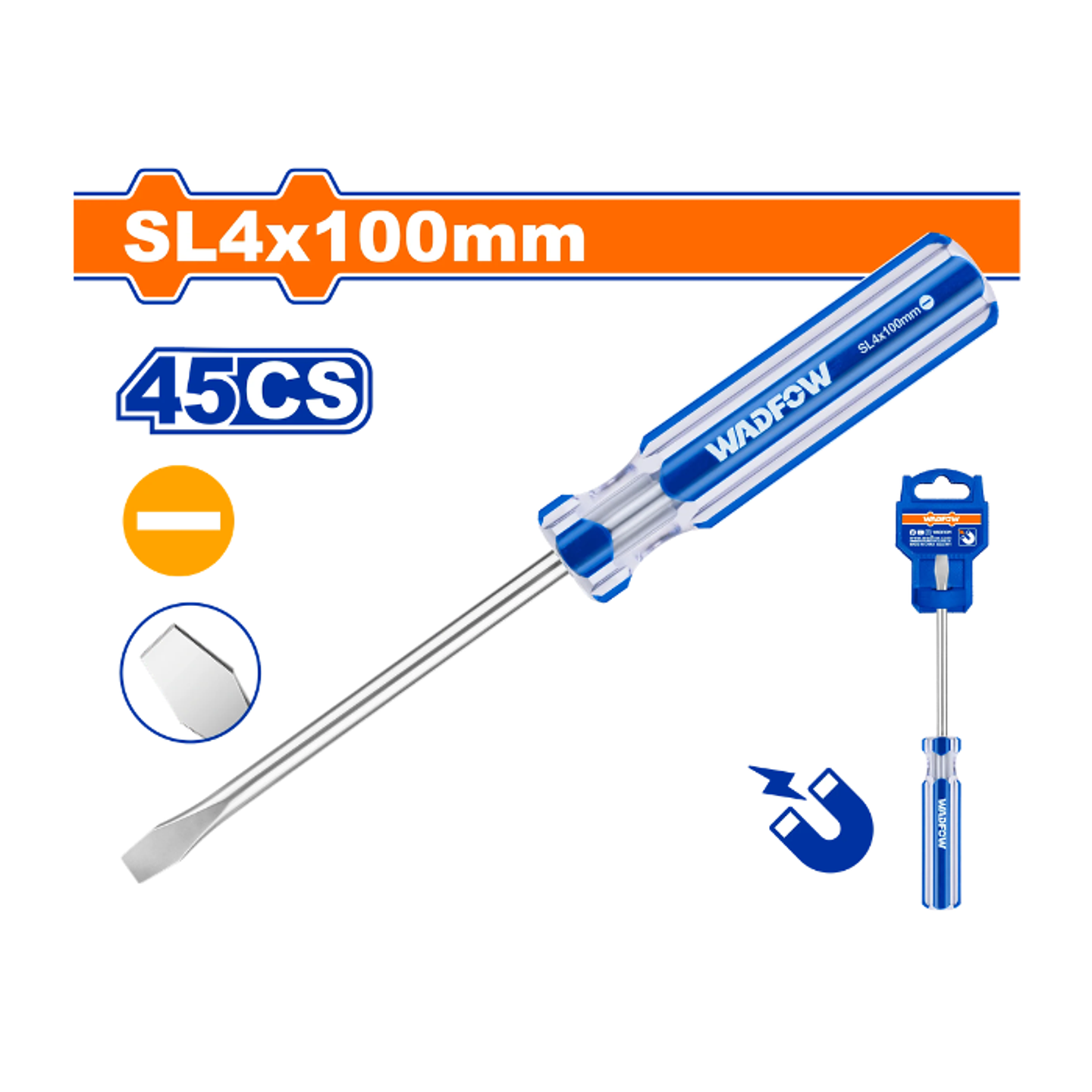DESTORNILLADOR PLANO IMANTADO SL4,0X100MM 2