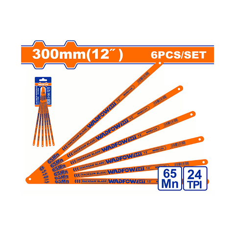 SET 6 HOJAS SIERRA 300MM(12") 