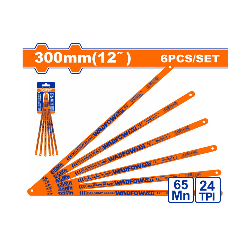 SET 6 HOJAS SIERRA 300MM(12