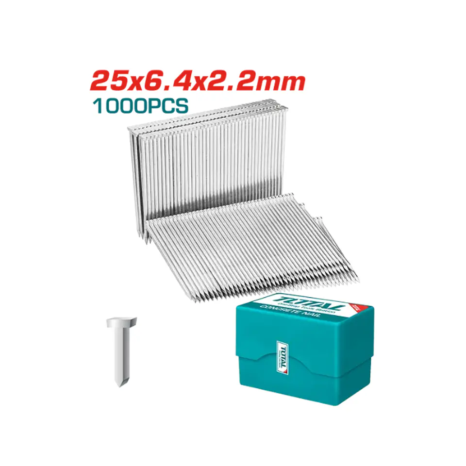CLAVO DE CONCRETOS 25 MM 1000 PCS (TAT8641) 1
