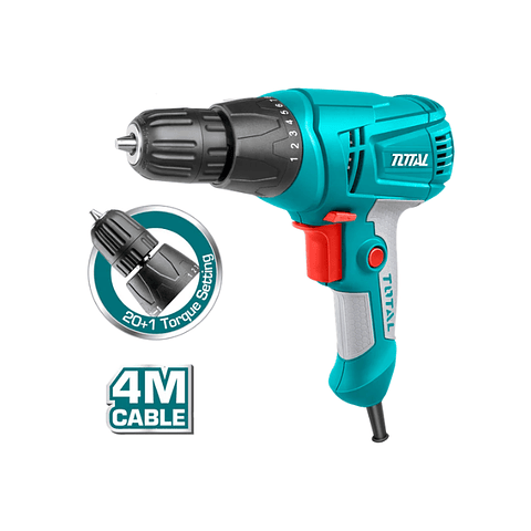 TALADRO ATORNILLADOR 280W 10 MM  MANDRIL AUTOAJUSTABLE