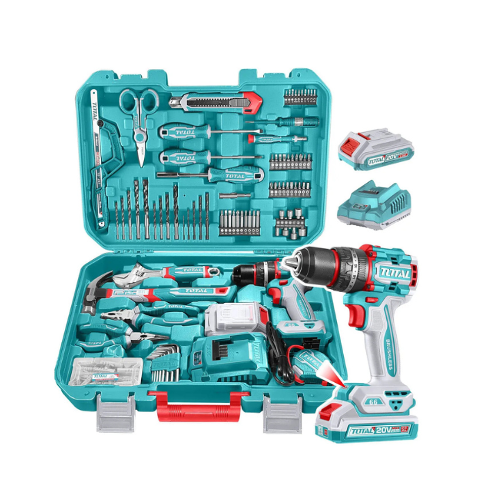 TALADRO ATORNILLADOR INALAMBRICO 13MM 55NM 20V BAT+CARG+ACCS 1