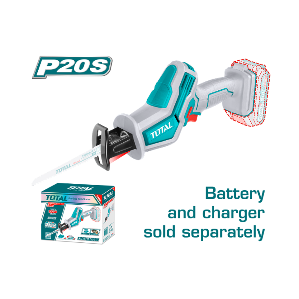 SIERRA SABLE INALAMBRICA 20V 3200RPM S/CARG S/BAT 2