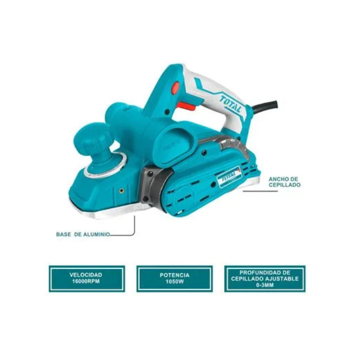 CEPILLO ELECTRICO 1050 W 3