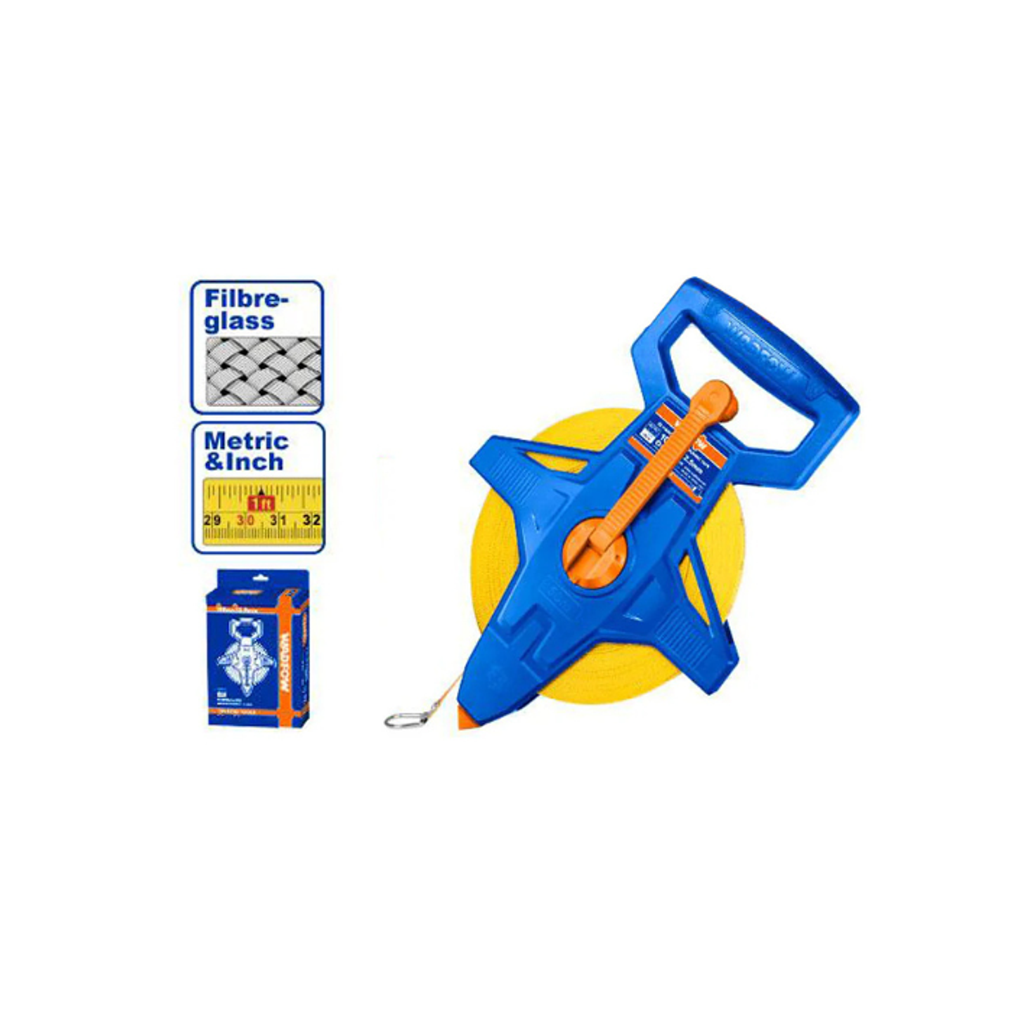 CINTA METRICA DE FIBRA DE VIDRIO 050MX12,5MM 2