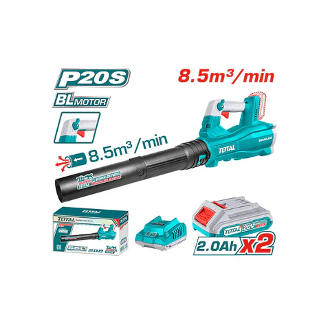 SOPLADOR INALAMBRICO 8.5M37MIN 2BATS+CARG