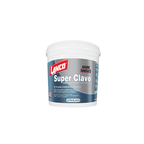 Lanco Adhesivo de Montaje Super Clavo (Ultra Blanco)