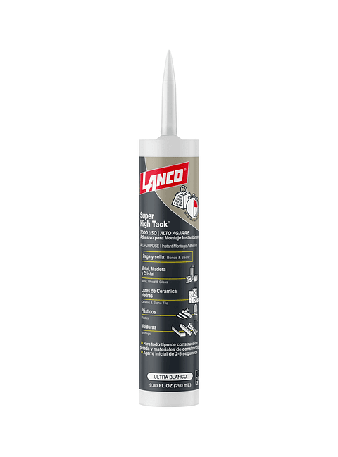 Lanco Adhesivo de Montaje Super High Tack (Ultra Blanco)