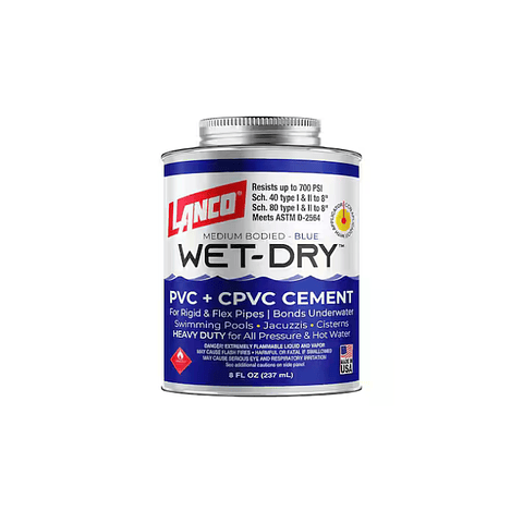 Lanco Wet-Dry Pegamento para PVC