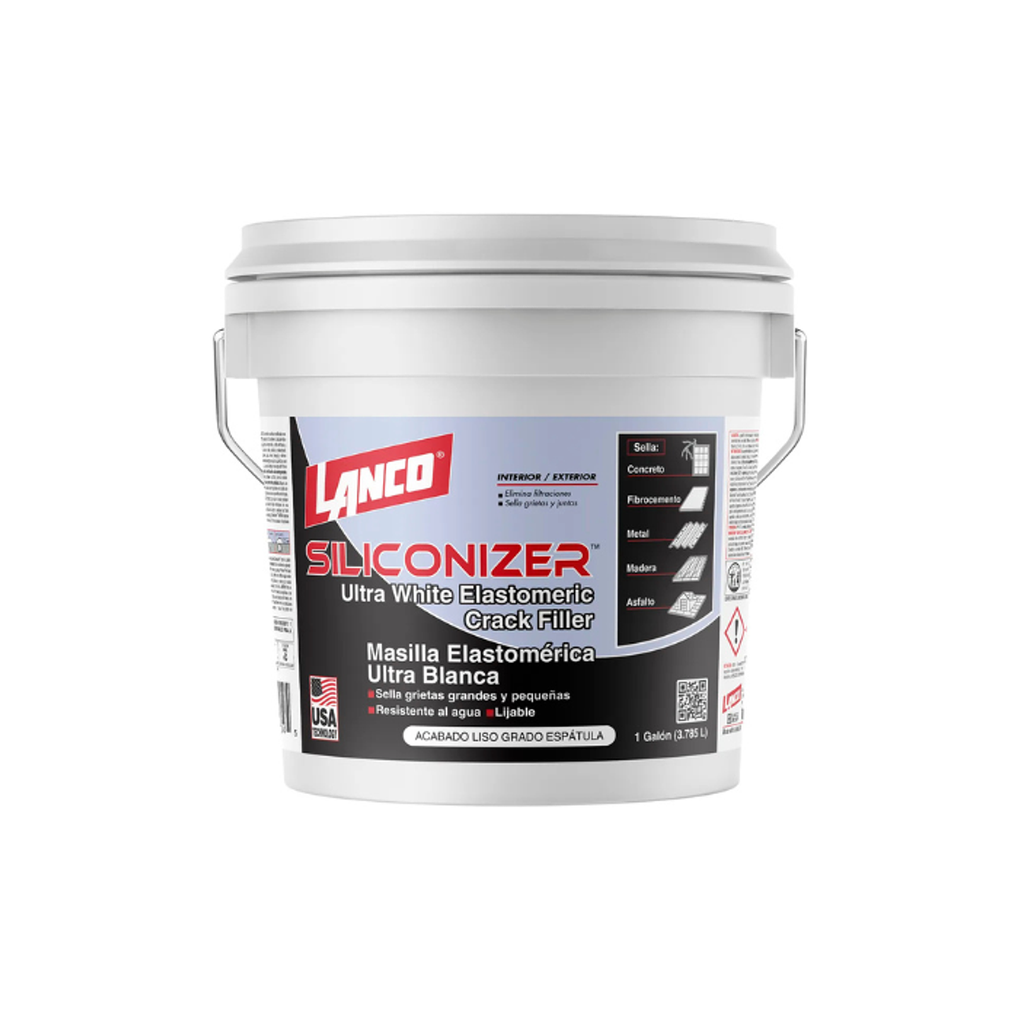 Lanco Masilla Siliconante Elastomérica (Blanco) 3