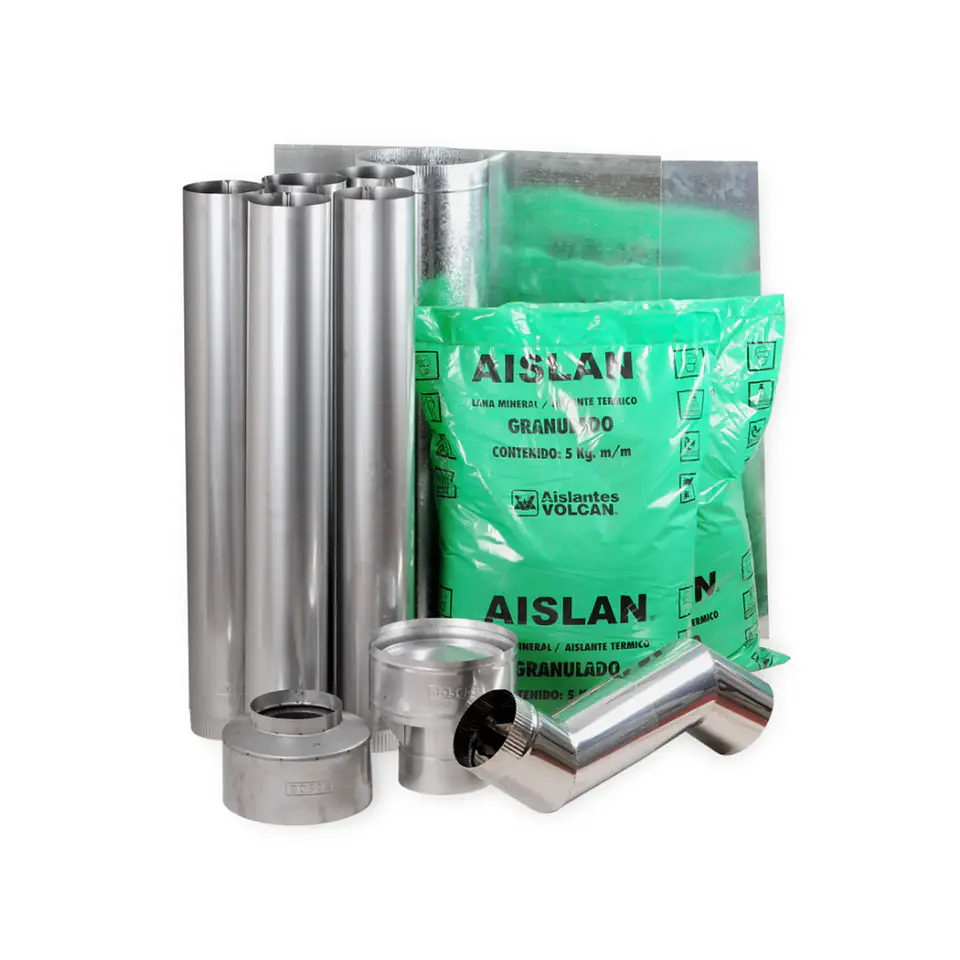 Kit de Instalación Chimenea 6” x 5 Metros | Set Completo para Calefactor y Estufa a Leña 1
