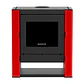 Calefactor a Leña Bosca Gold 500 Rojo Black Vision CERT – Máxima Potencia y Diseño Panorámico - Miniatura 2