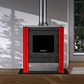 Calefactor a Leña Bosca Gold 500 Rojo Black Vision CERT – Máxima Potencia y Diseño Panorámico - Miniatura 4