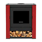 Calefactor Bosca a Leña Gold 500 Burdeo Black Vision CERT – Alto Rendimiento para 220 m² - Miniatura 1