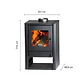 Calefactor a Leña Bosca Gold 380 Charcoal CERT - Miniatura 3