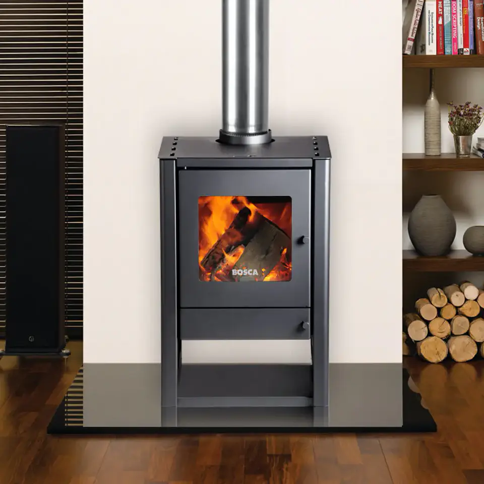 Calefactor a Leña Bosca Gold 380 Charcoal CERT 4