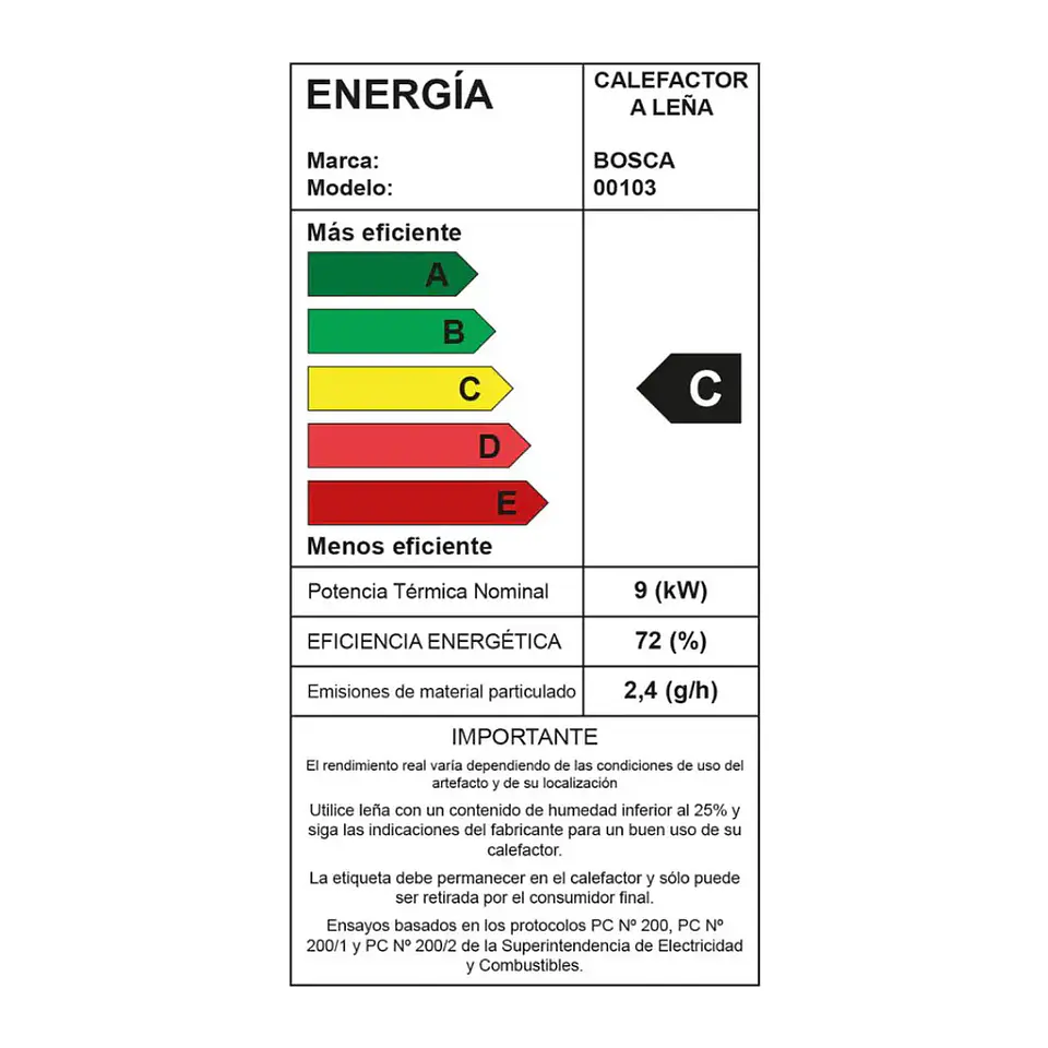 Calefactor a Leña Bosca Eco 360 CERT – Alta Eficiencia y Mayor Cobertura 8
