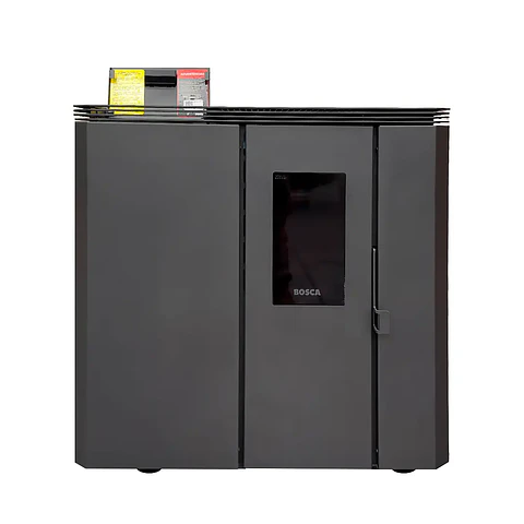 Calefactor Bosca a Pellet FIT 9 Charcoal | Diseño slim, alto rendimiento y bajo consumo