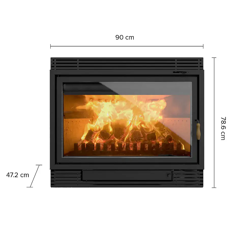 Calefactor Bosca a Leña Chimenea 850 – 27 kW | Alto rendimiento para grandes espacios 2