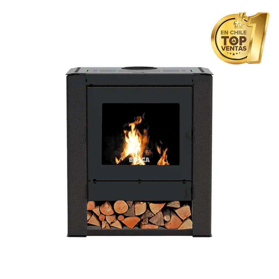 Calefactor a Leña Bosca Gold 500 Charcoal CERT – Máxima Potencia y Alto Rendimiento 2