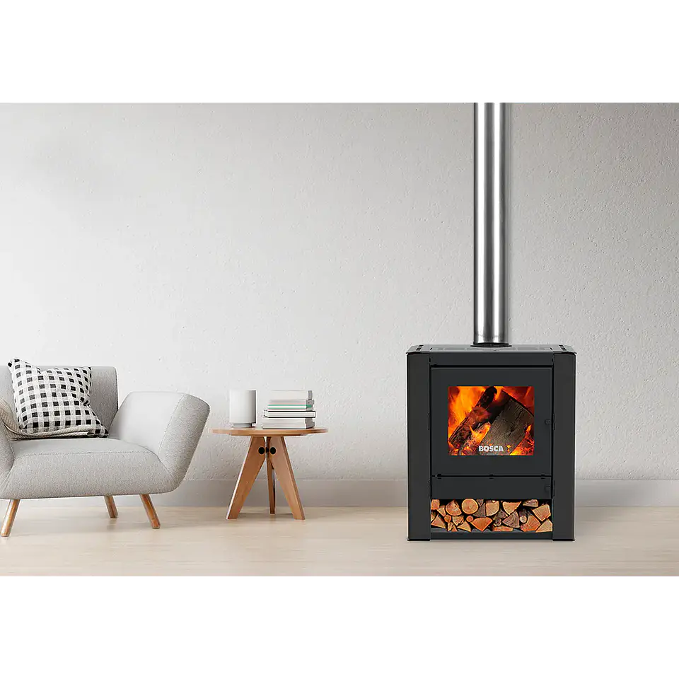Calefactor a Leña Bosca Gold 500 Charcoal CERT – Máxima Potencia y Alto Rendimiento 7