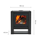 Calefactor a Leña Bosca Gold 500 Charcoal CERT – Máxima Potencia y Alto Rendimiento - Miniatura 3