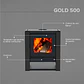 Calefactor a Leña Bosca Gold 500 Charcoal CERT – Máxima Potencia y Alto Rendimiento - Miniatura 4