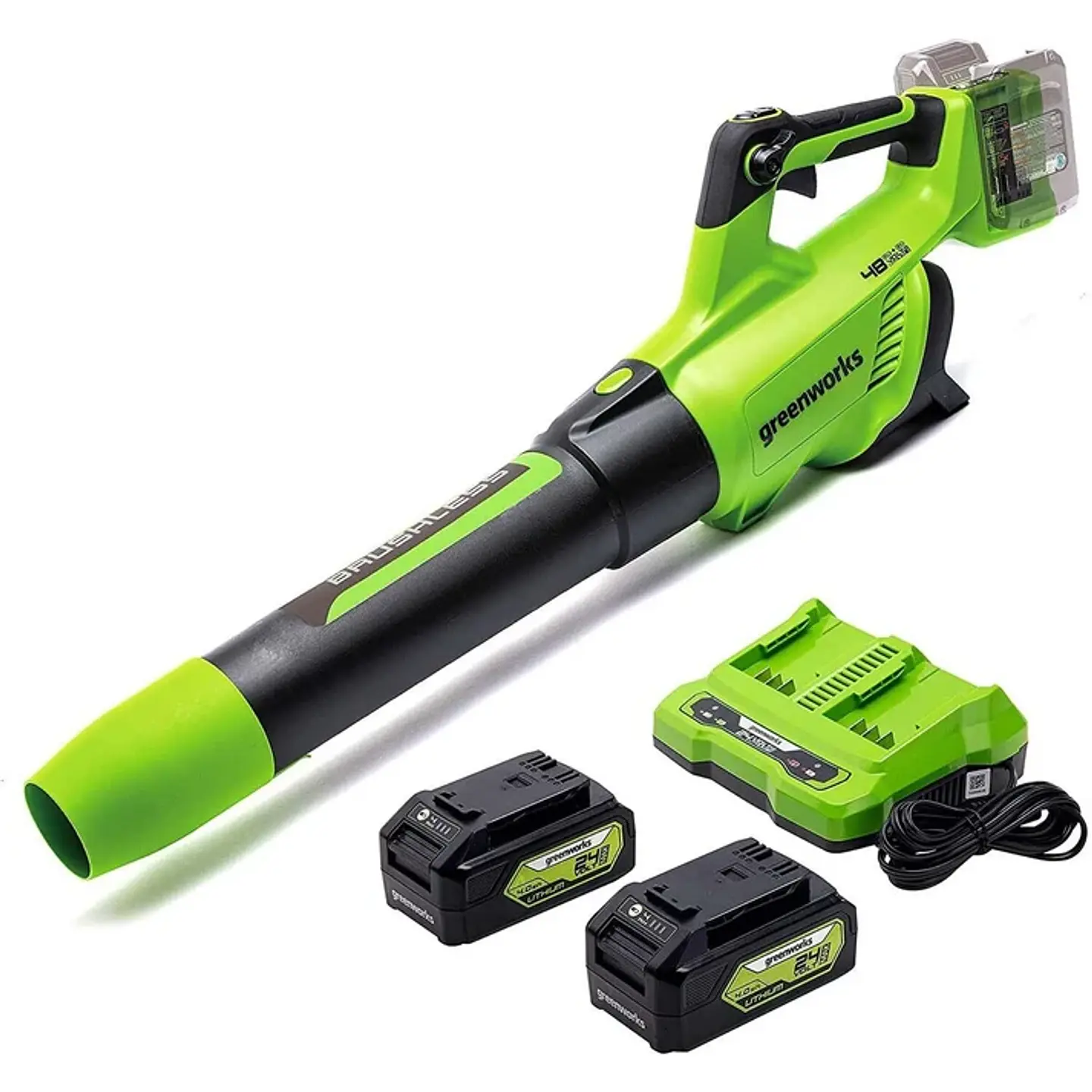 SOPLADOR GREENWORKS 48V  KIT 2B 1C 2