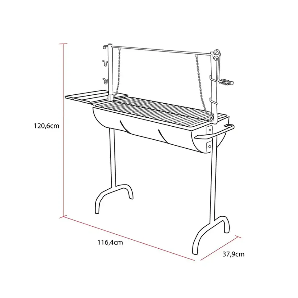 Parrilla Rodeo con Roldana Grilltech Lioi 2