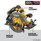 Sierra circular inalambrica 7 1/4  con 1 bateria dewalt - Miniatura 4