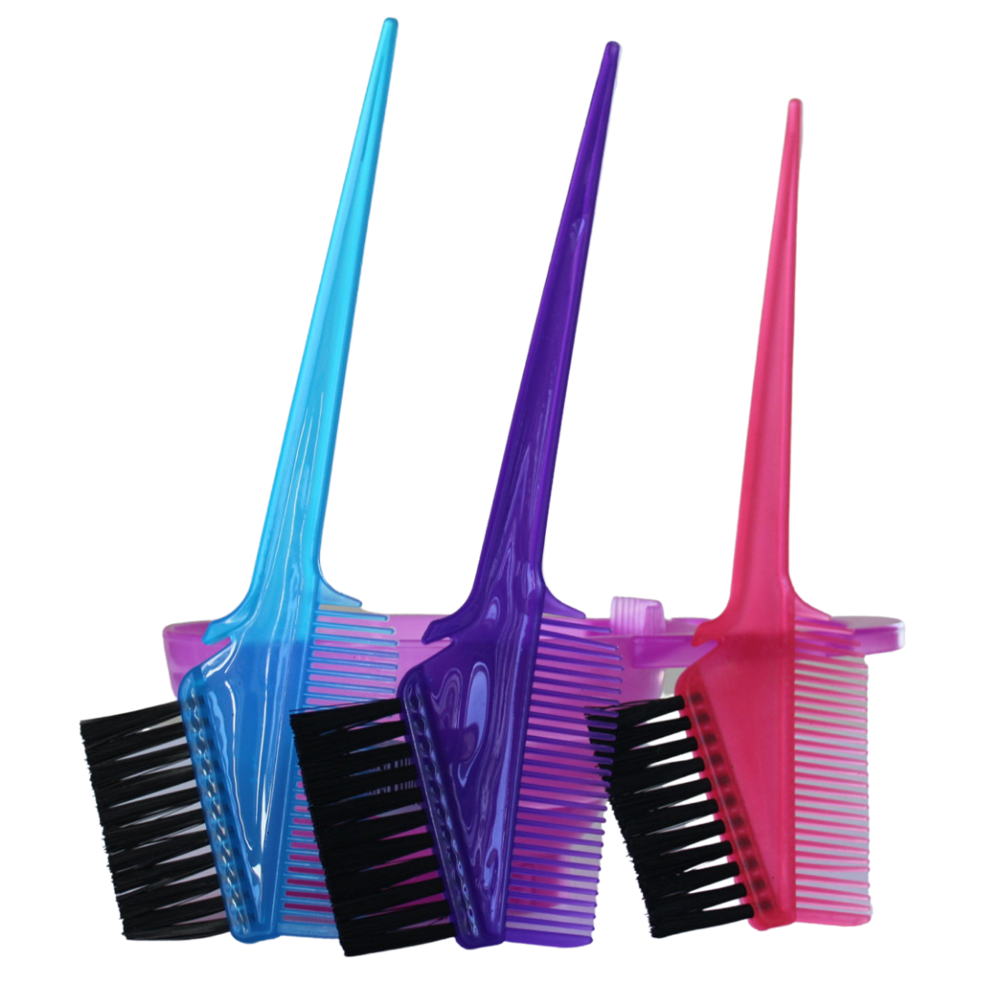 BROCHAS CON PEINE COLOR