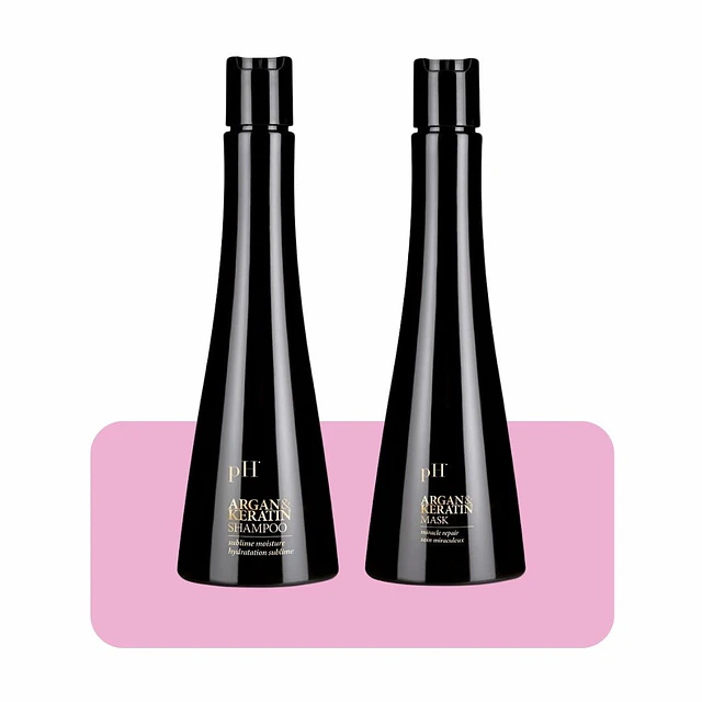 PACK SHAMPOO + MASK ARGÁN&KERATIN PH LABORATORIES 