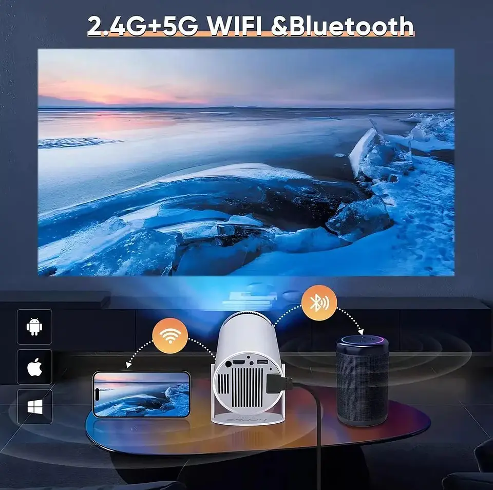 Proyector Smart 4K Ultra HD HomeCinema WiFi Android 5