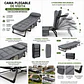 Cama Plegable de Visita Reclinable 6 Posiciones con Colchón - Miniatura 2