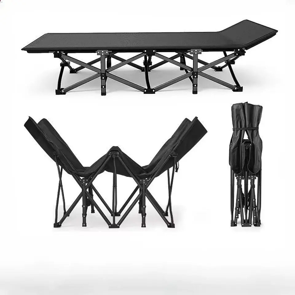 Cama de Camping Plegable Catre de Campaña con Bolso 150 kg 1
