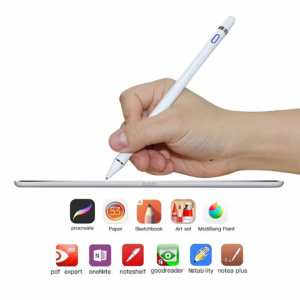 Lápiz Táctil Stylus Recargable para iPad, Tablets y Celulares 3