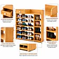 Zapatero Organizador de Madera 8 Niveles con Cajón 100x24x106 cm - Miniatura 5