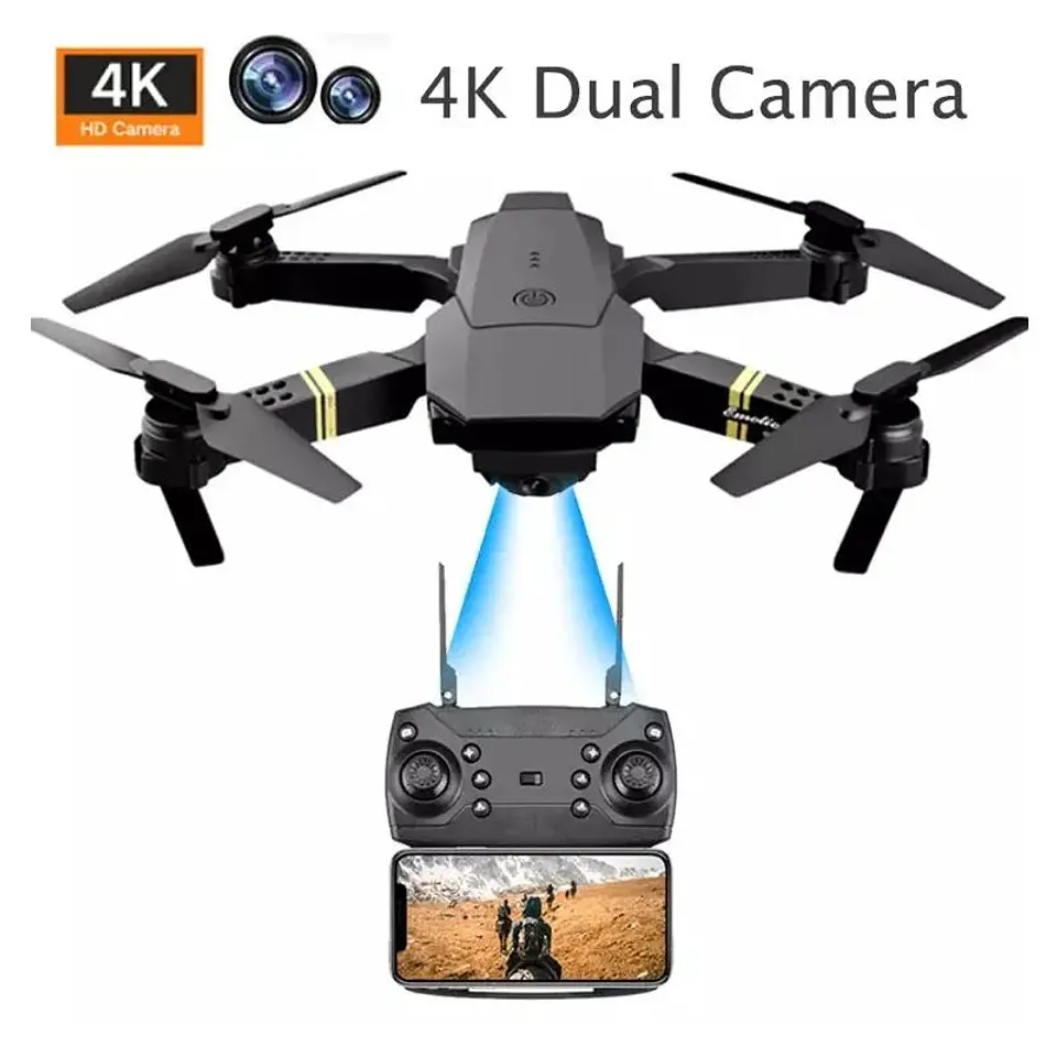 Dron 4K Doble Cámara WiFi Plegable para Principiantes 1